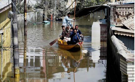 جموں کشمیر :سیلابی صورت حال میں نرمی :تصاویر 