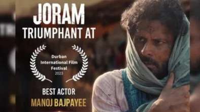 منوج باجپائی کو 44 ویں ڈربن فلم فیسٹیول میں زورم کے لیے بہترین اداکار کے ایوارڈ سے نوازا گیا