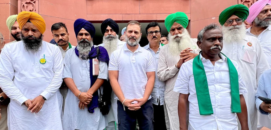 راہل سے ملے کسان رہنماؤں نے پارلیمنٹ میں اپنی آواز اٹھانے کی درخواست کی